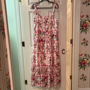 Crown & Ivy Pink Smocked Dress